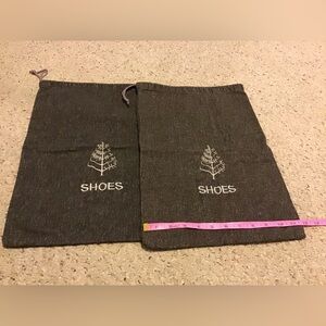 SHOE BAGS LOT OF 2 BRAND NEW EMBROIDERED